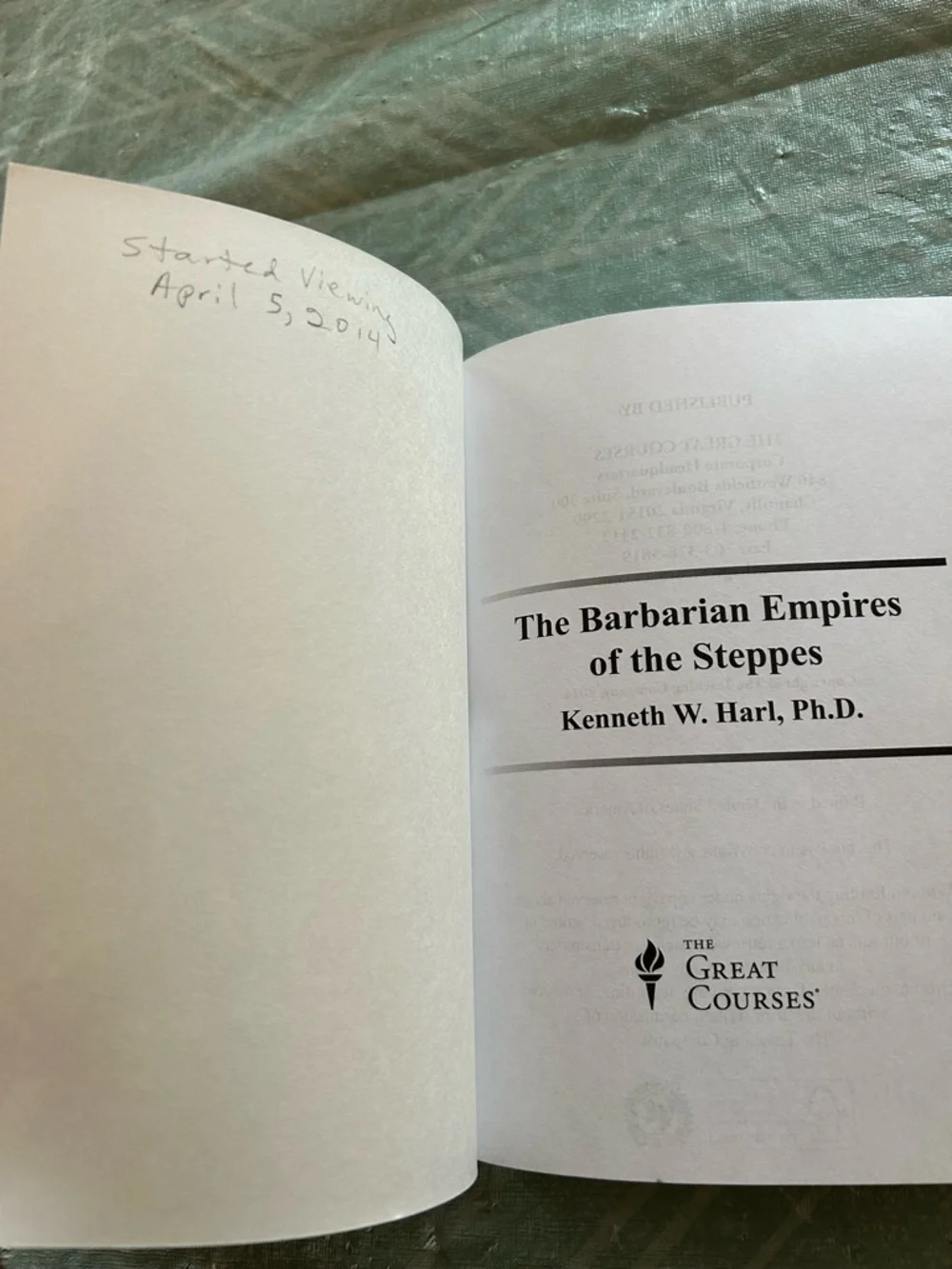 The Barbarian Empires of the Steppes Course Guidebook
